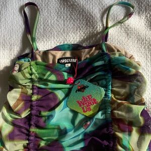 Small colorful rave wear / mini dress